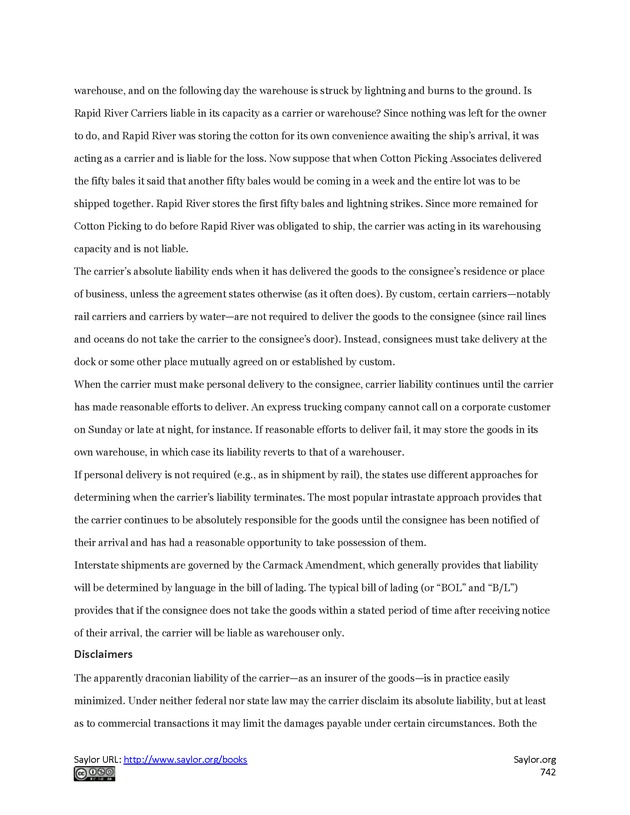 Business Law and the Legal Environment - Page 742